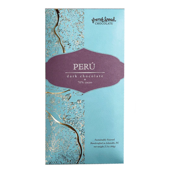 French Broad Chocolate - PERU Dark Milk Chocolate 70%