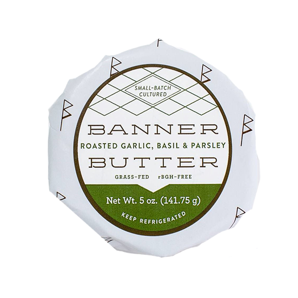 Roasted Garlic, Basil & Parsley Butter 5 oz